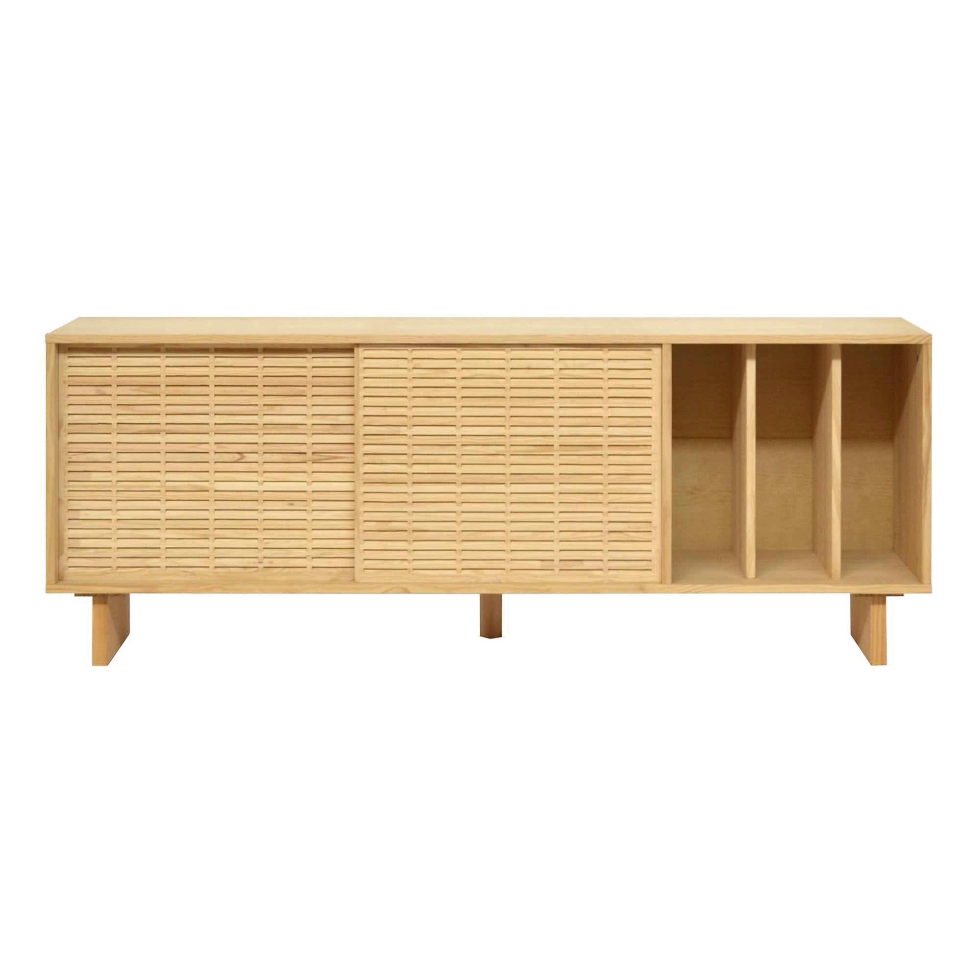 BENISSA - Buffet en bois de pin massif naturel - 170 cm