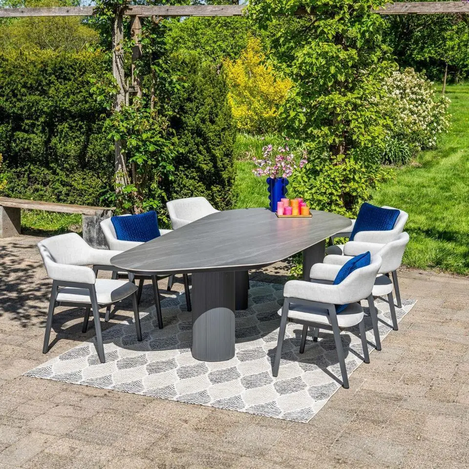 Selina dining tuinstoel - carbon black frame-all weather