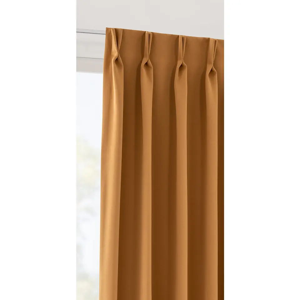 Gordijnstof Milano semi verduisterend - bruin