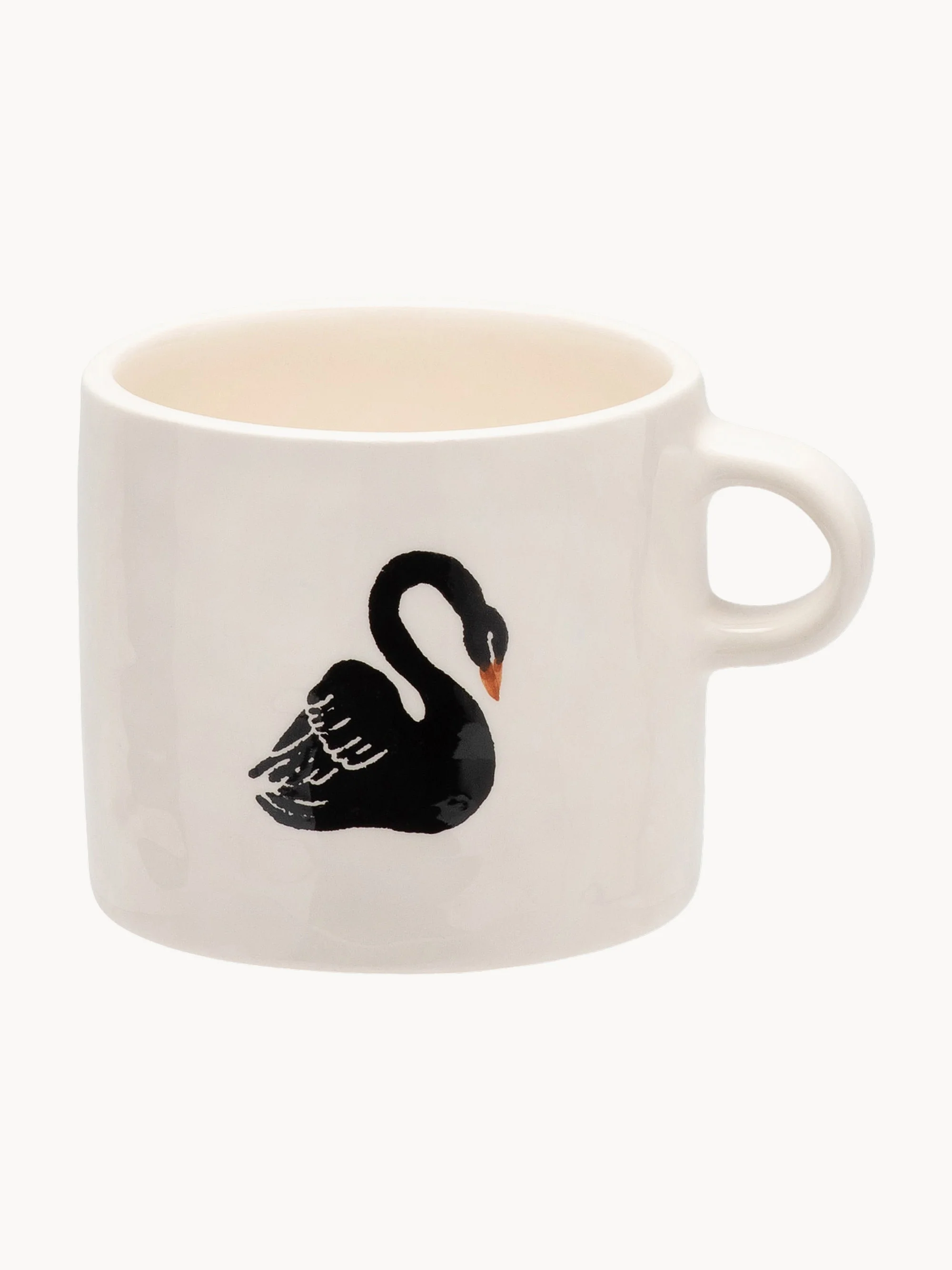Handbemalte Tasse Black Swan
