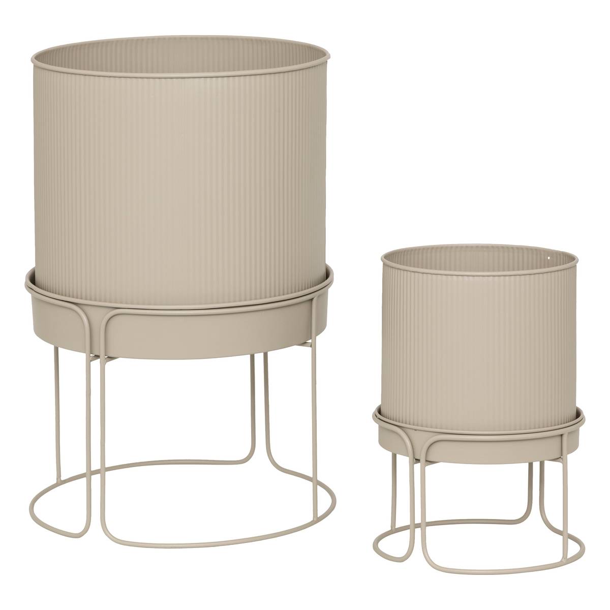 2 pots "Aze" Linen, D.30x44.3 cm