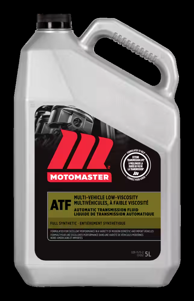 MotoMaster Full Synthetic Multi-Vehicle Low Viscosity Automatic Transmission Fluid/ATF, 5-L