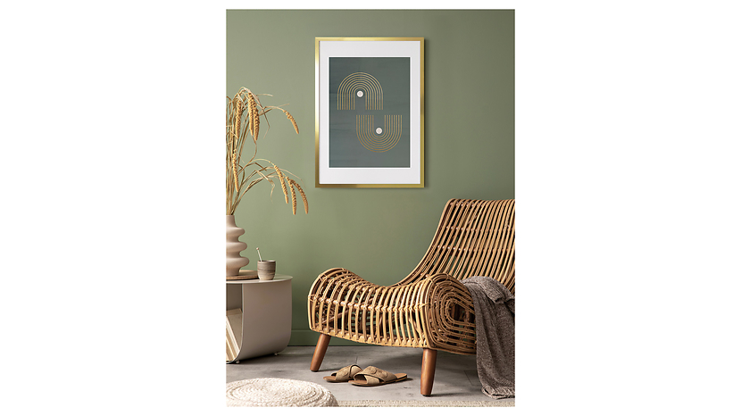Obraz w ramie Golden Arches In Zen Style 53x73 cm