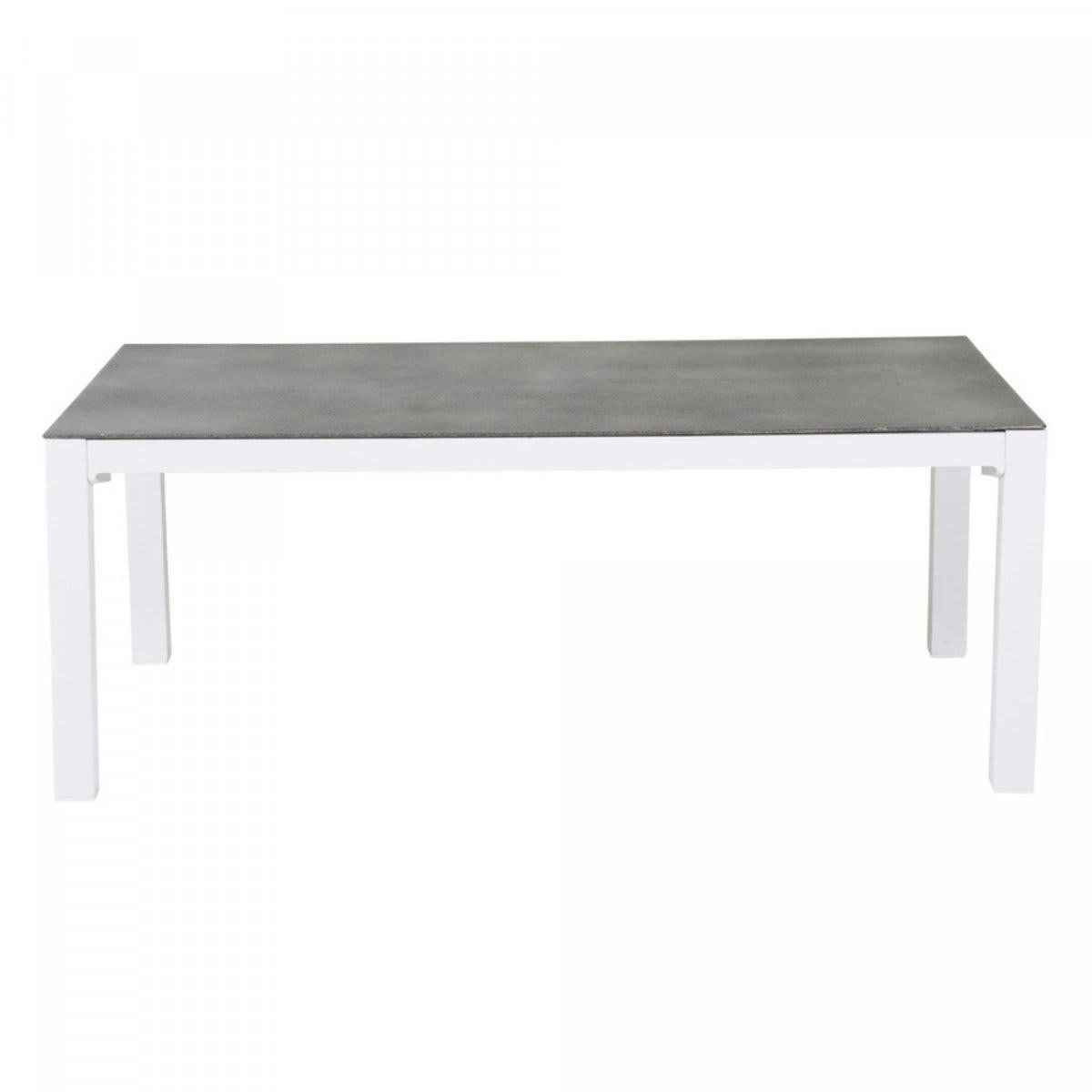 MAYLA - Table basse extérieur en aluminium gris