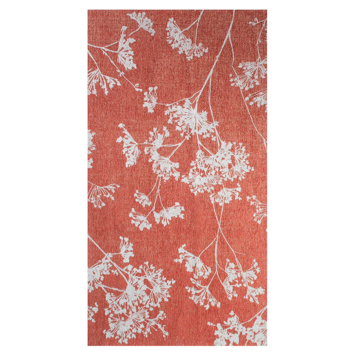 Lola&Moi vloerkleed Inflorescence - rood - 80x150cm