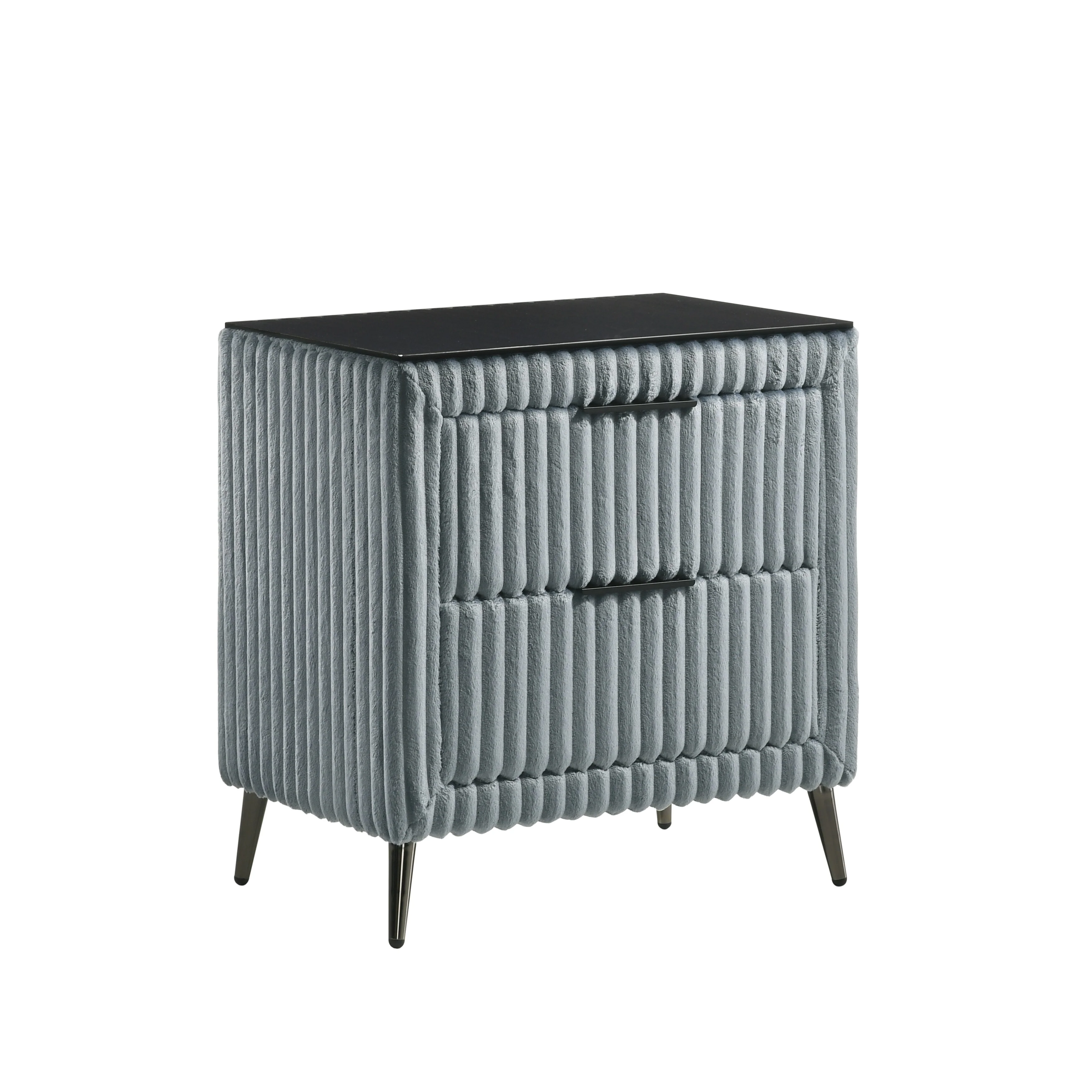 Mavela Wide Wale Corduroy Upholstery Nightstand