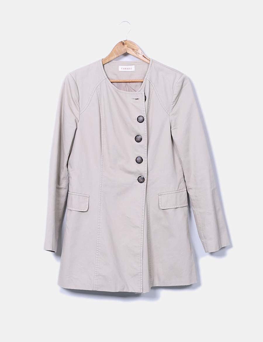 Camaïeu Beige denim raincoat
