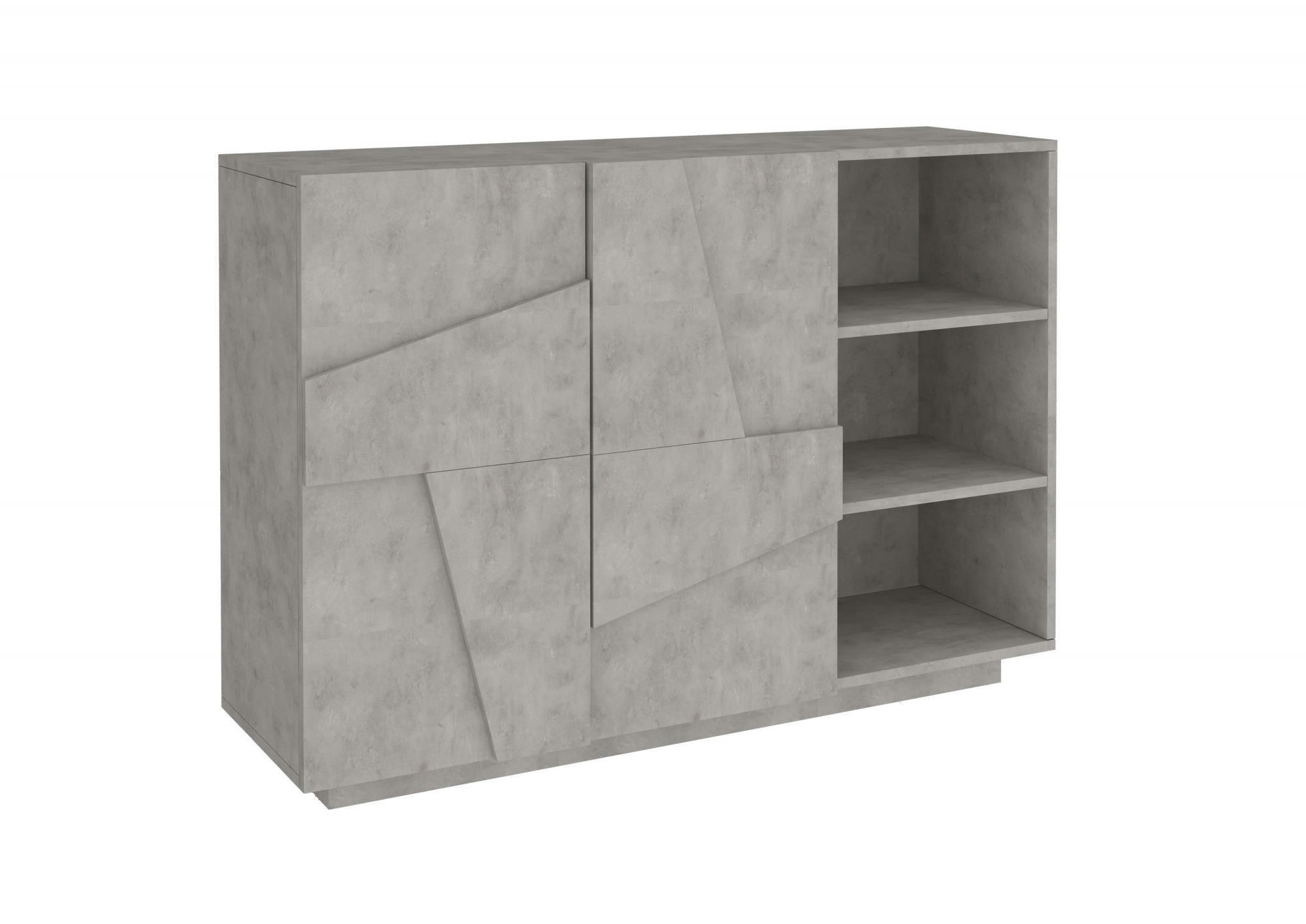 - Meuble d'entrée effet bois gris ardoise