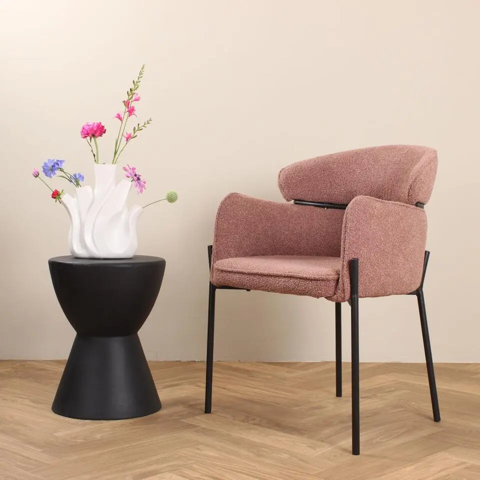 DS4U - Mira eetkamerstoel boucle - roestbruin