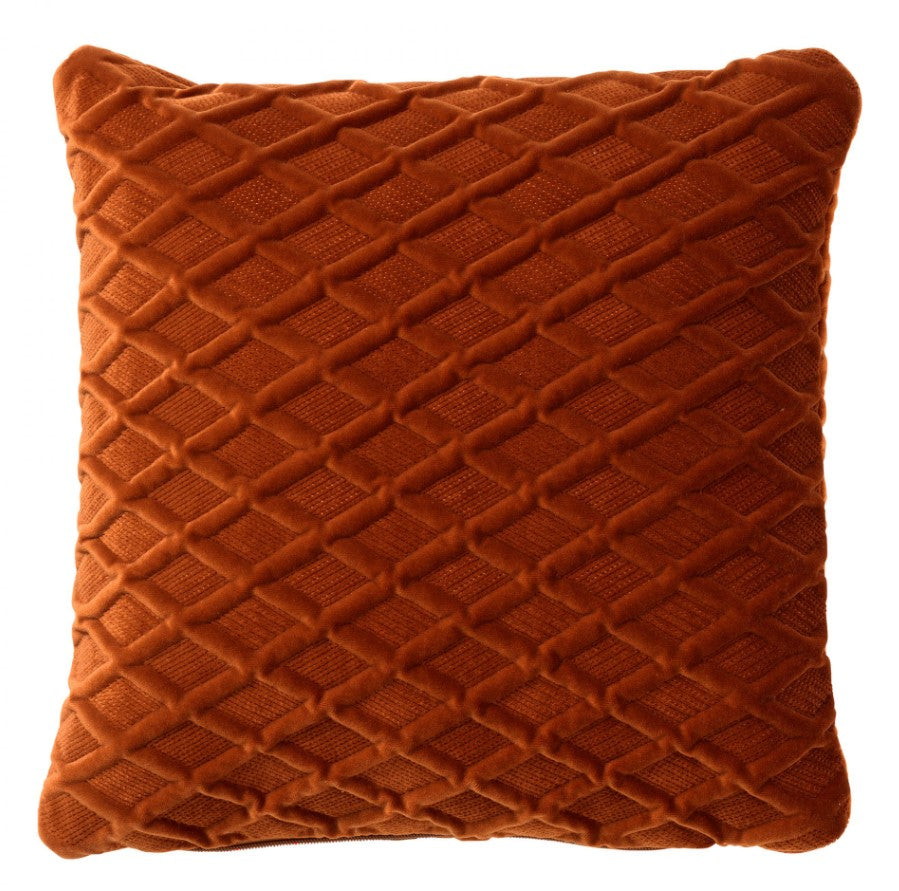 ANTOINETTE | sierkussen 45x45 cm | Potters Clay | oranje | Hoii | met duurzame kussenvulling