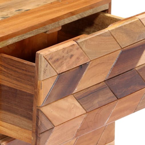 NNEVL Bedside Cabinet 40x30x50 cm Solid Reclaimed Wood