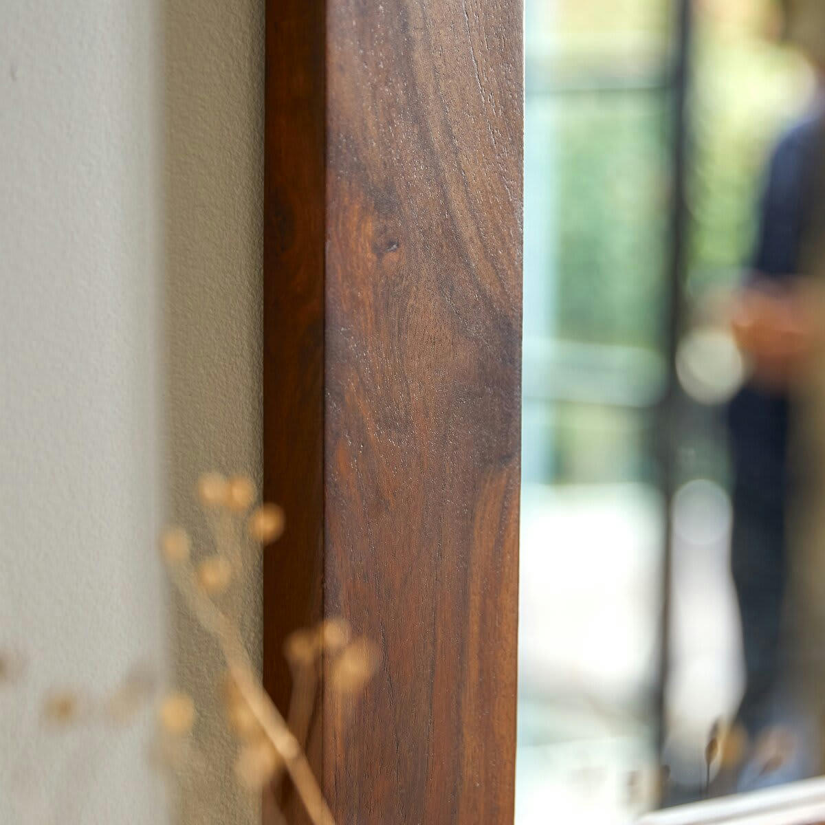 KWARTO - Miroir déco en palissandre massif 70x50 cm