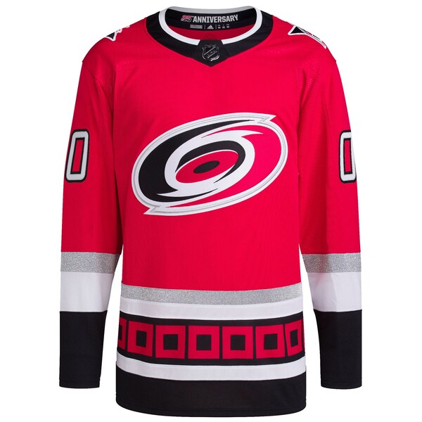 Carolina Hurricanes adidas   25th Anniversary Primegreen Authentic Custom Jersey - Red