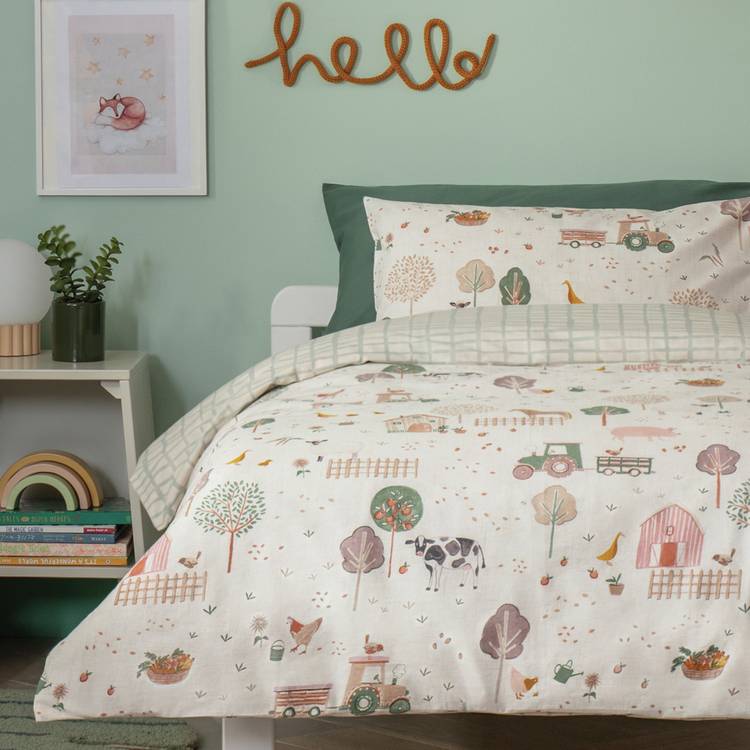 Habitat Cotton Little Farm Kids Bedding Set - Toddler