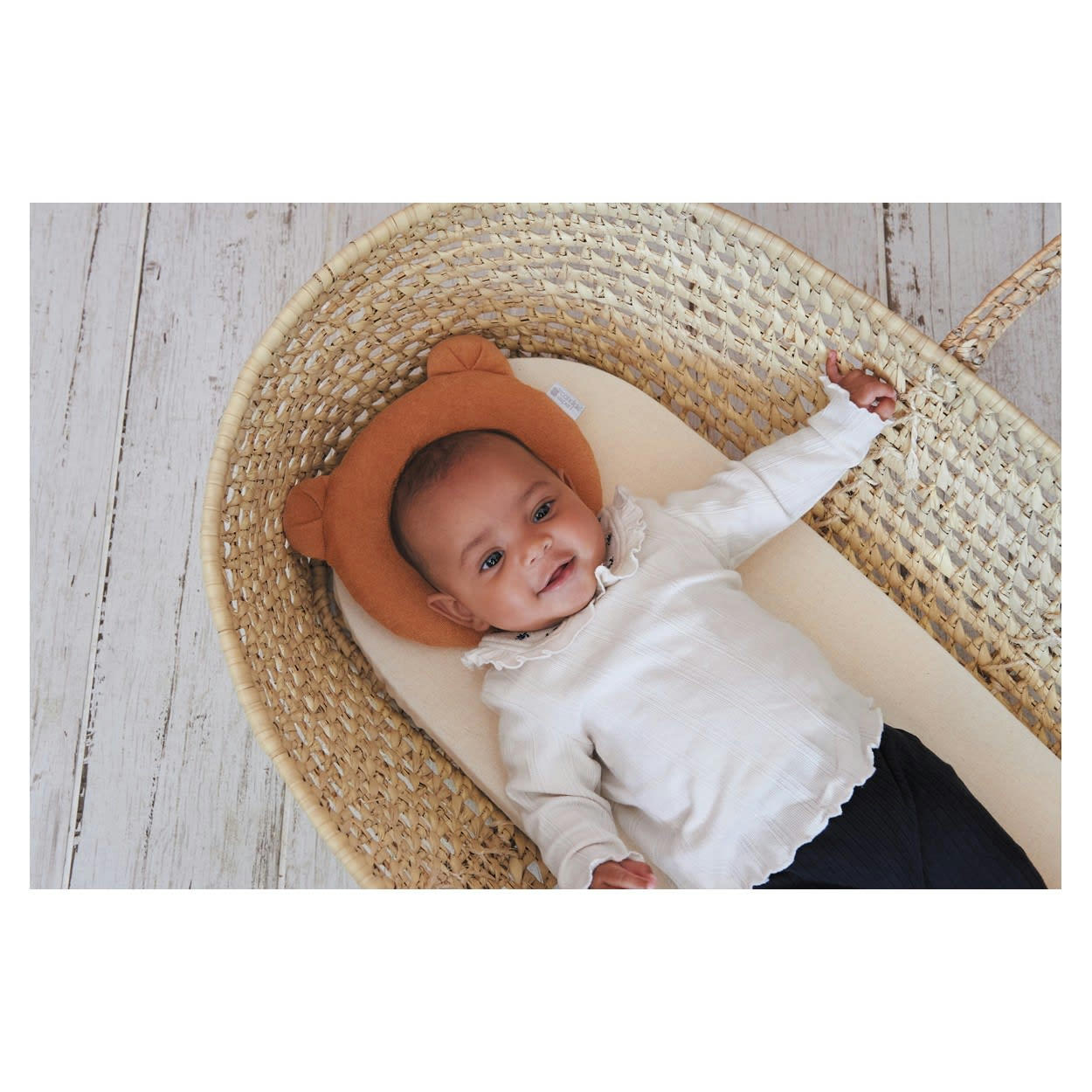 - Coussin cale tête bébé P'tit Panda cassonade