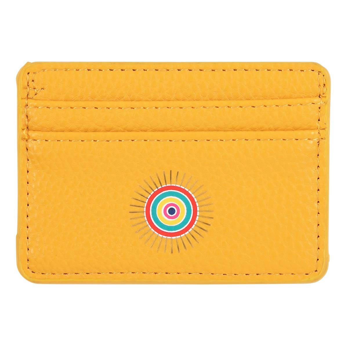 - Porte-cartes Soleil - Jaune Moutarde