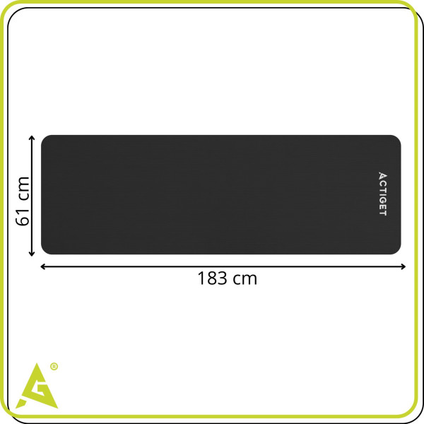 Mata do jogi, fitness Actiget antypoślizgowa 183x61 cm materac do pilates