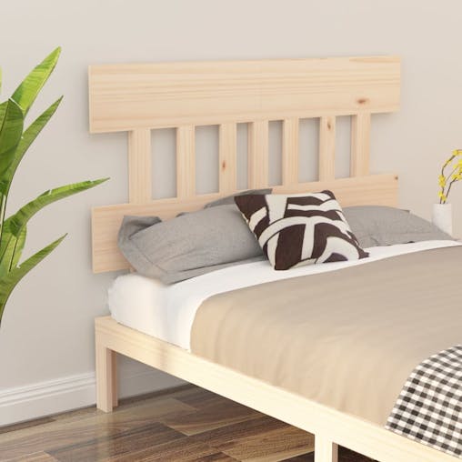 NNEVL Bed Headboard 183.5x3x81 cm Solid Wood Pine