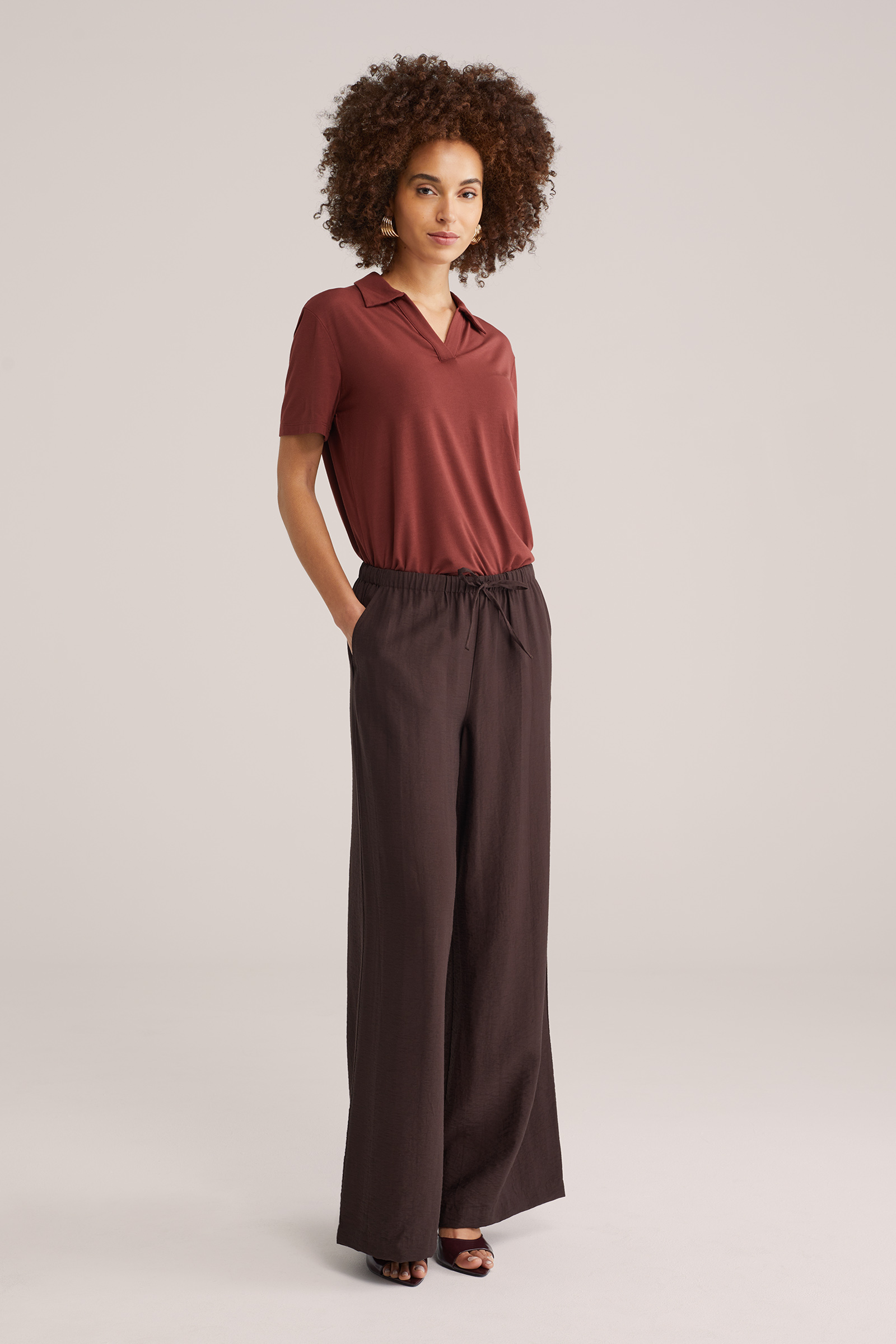 Dames wide leg broek