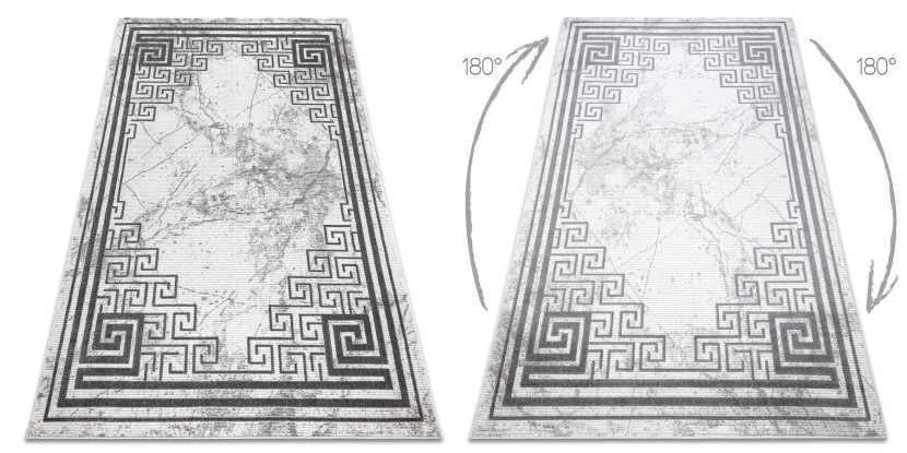 Dywan NOBLE nowoczesny 1517 65 Ramka, grecki, marmur - 80x150 cm