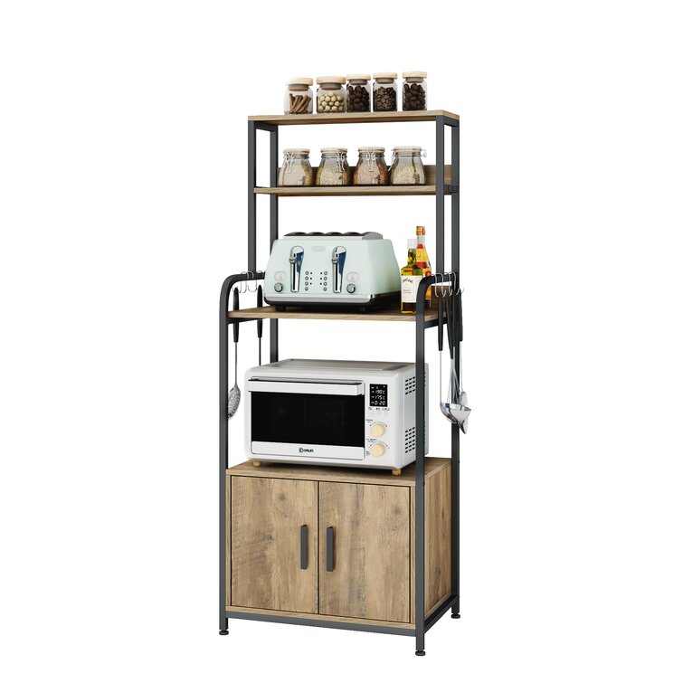 Dare 23.6'' Iron Standard Baker's Rack with Microwave Compatibility