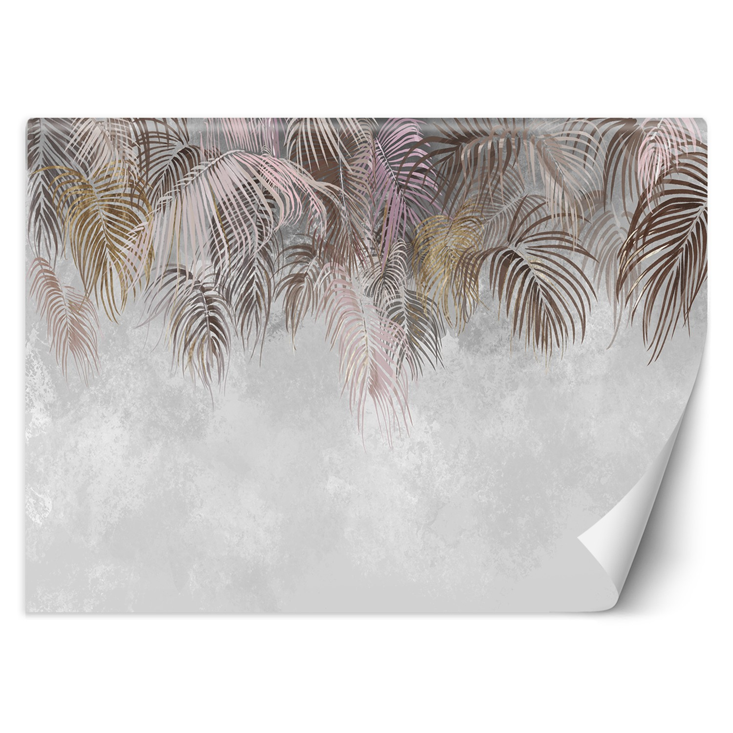 Feeby Fototapeta, Wiszące liście palmy pióra 3D 150x105