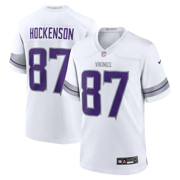 T.J. Hockenson Minnesota Vikings Nike Alternate Game Player Jersey - White