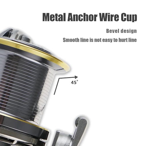 NNEOBA Spinning Fishing Reel 25KG Max Drag 10000 Series Silver