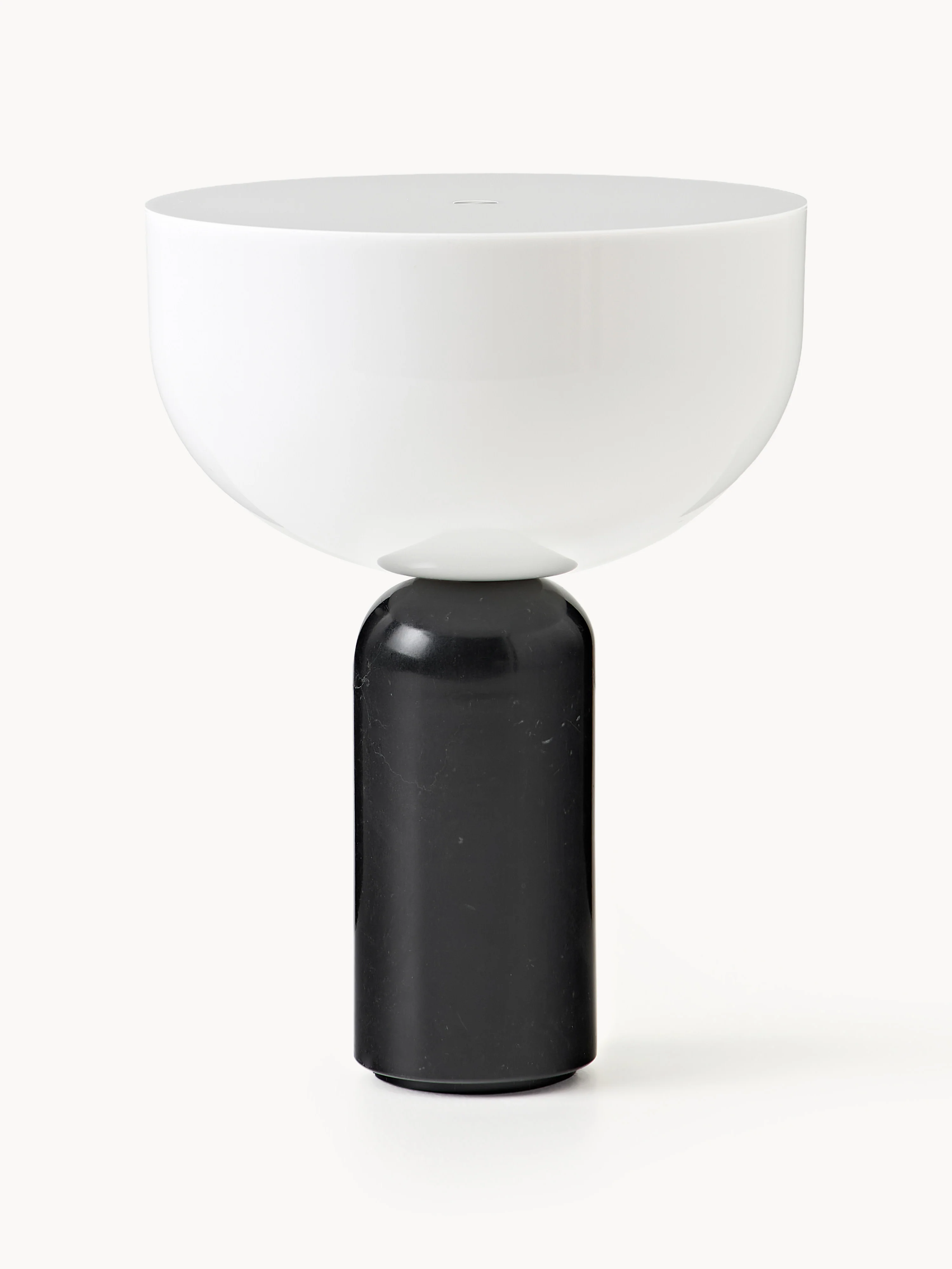 Kleine mobile LED-Tischlampe Kizu aus Marmor, dimmbar