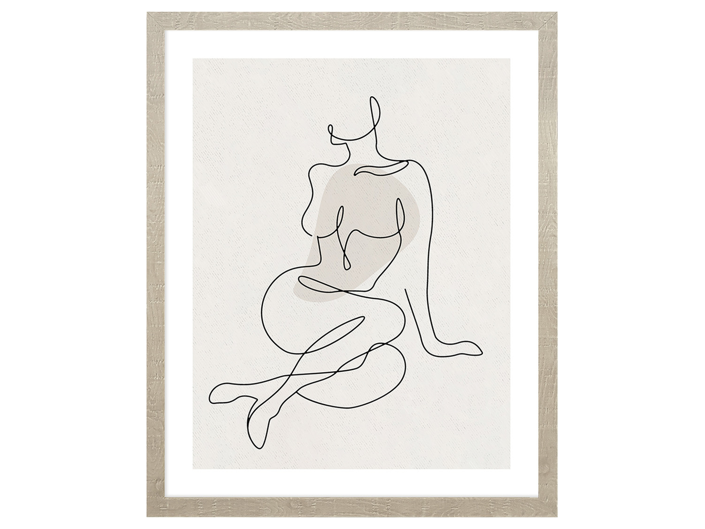 Obraz w ramie Woman Lineart Body No.1 43x53 cm