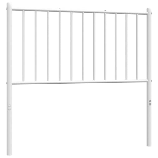 NNEVL Metal Headboard White 90 cm