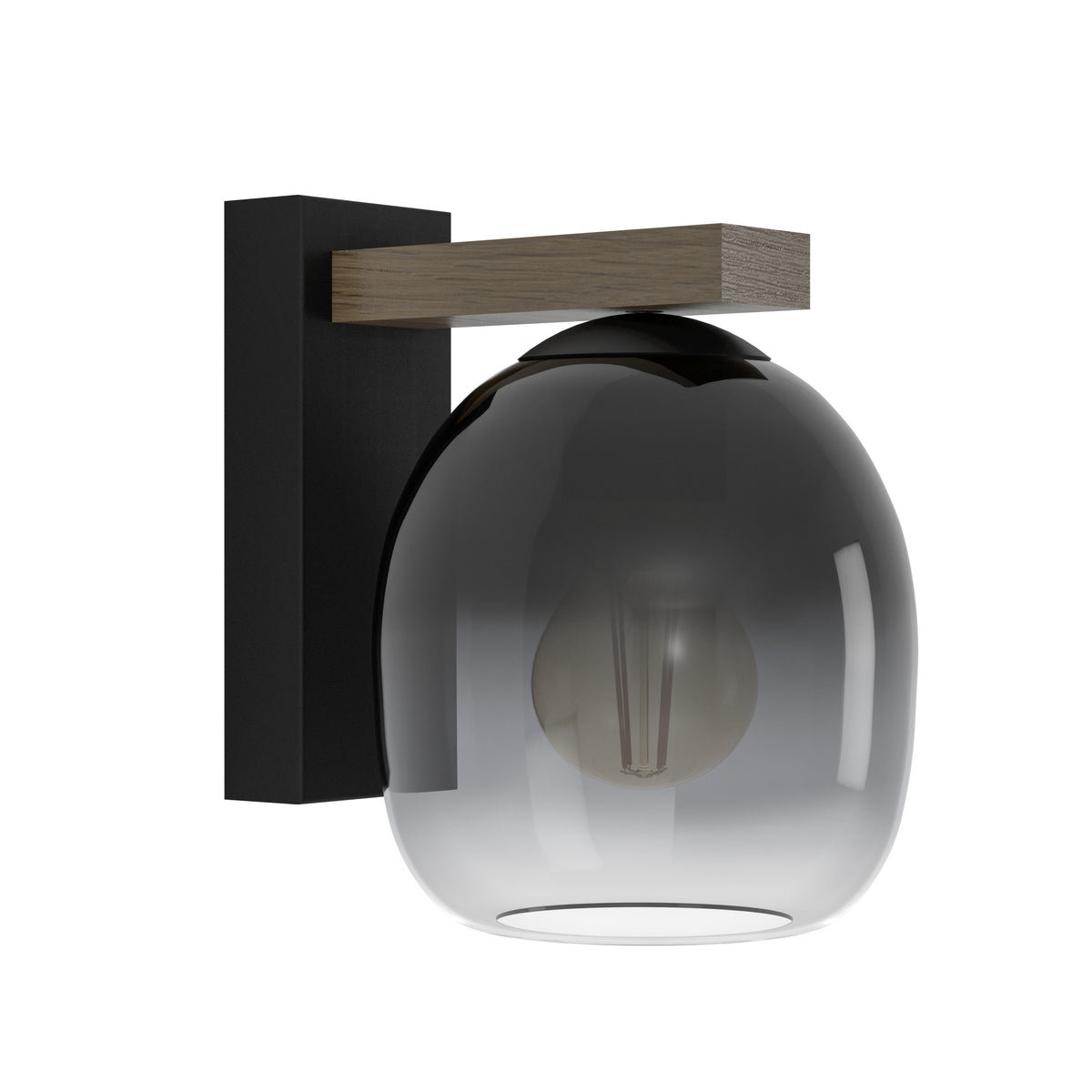 EGLO wandlamp Filago - e27 - bruin, zwart