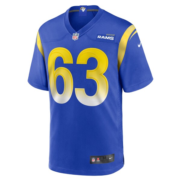 Dylan McMahon Los Angeles Rams Nike Team Game Jersey -  Royal