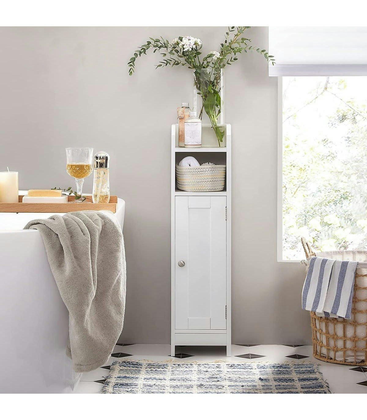 - Petit meuble de rangement 1 niche, 1 porte - H80 cm