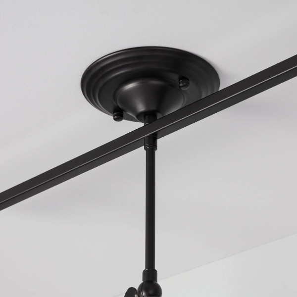 Lampa wisząca czarna Retro 3xE27x20W wym: 43x70x16 cm Abruzzo