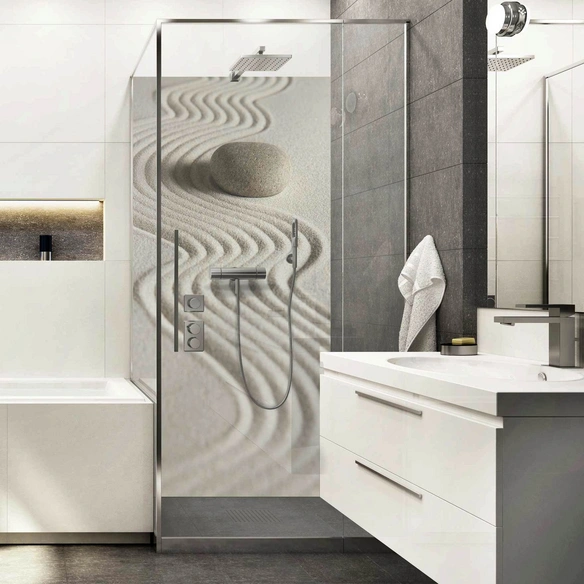 Badrückwand »Zen«, BxH:100 cm x 210 cm, beige