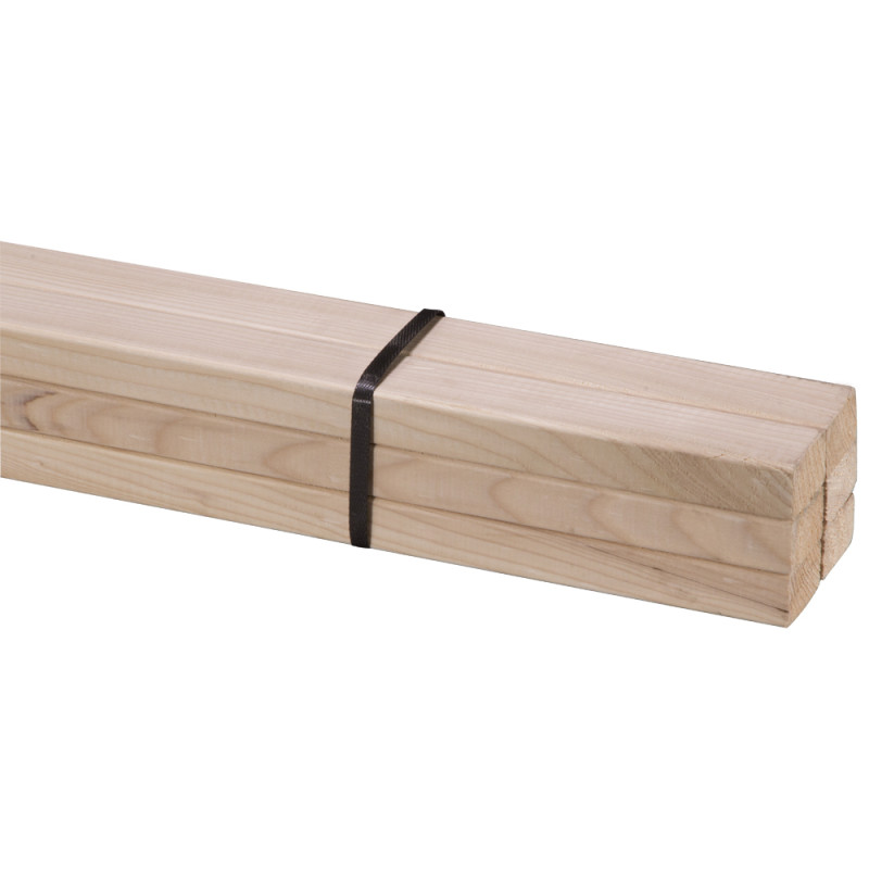 Bois raboté 300 x 4,4 x 2,7 cm 6 pièces