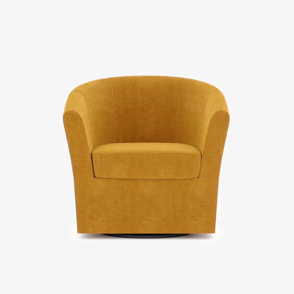 Cadeirão rotativo amarelo DUPARC