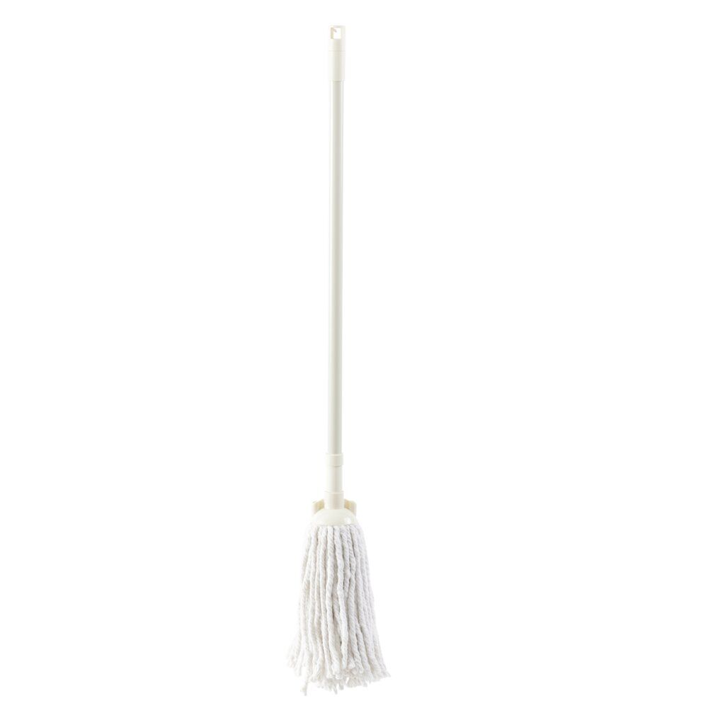 Balai serpillère manche télescopique blanc H69-120cm