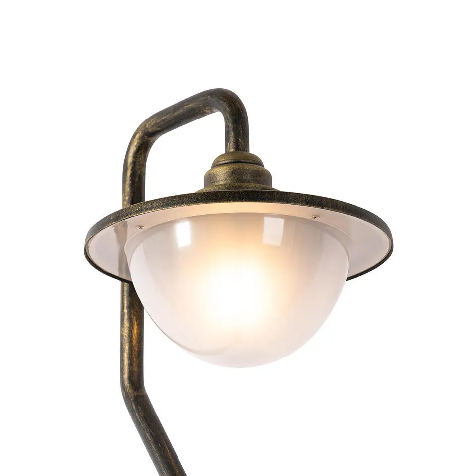 Qazqa wandlamp met bewegingssensor bruges goudkleurig e27