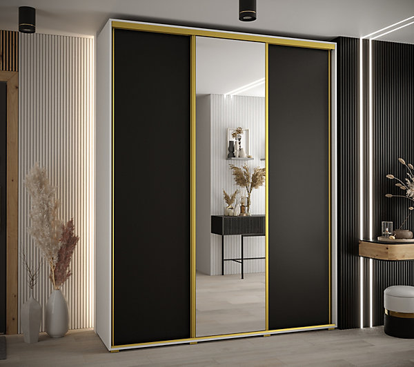 Armoire Davos 3 a portes coulissantes H. 235,2 x L. 200 x P. 45 3 portes