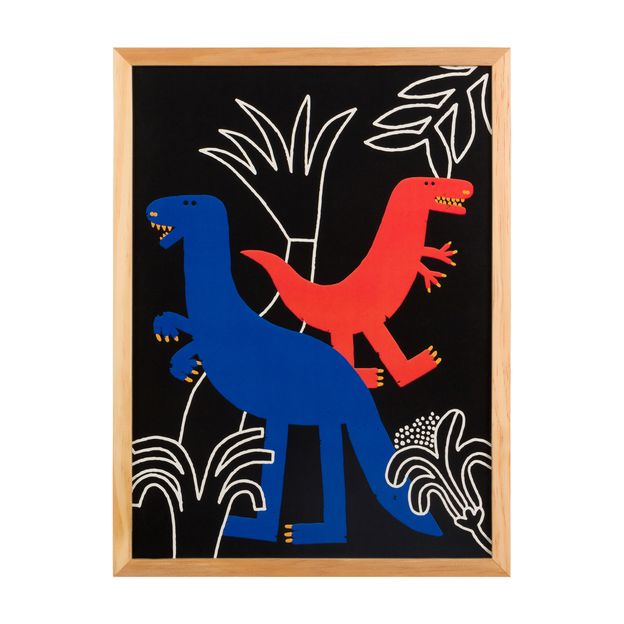 QUADRO T-REX 30 CM X 40 CM BENTOSSAURO