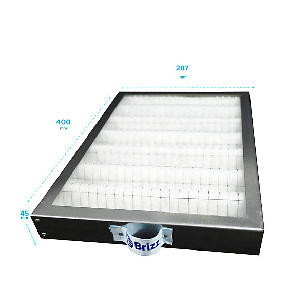 Filtre compatible Ventilation Positive EOLETEC ECODESIGN / E-SENS - Modèle rectangle Modèle : - G4 (ép. 45 mm),