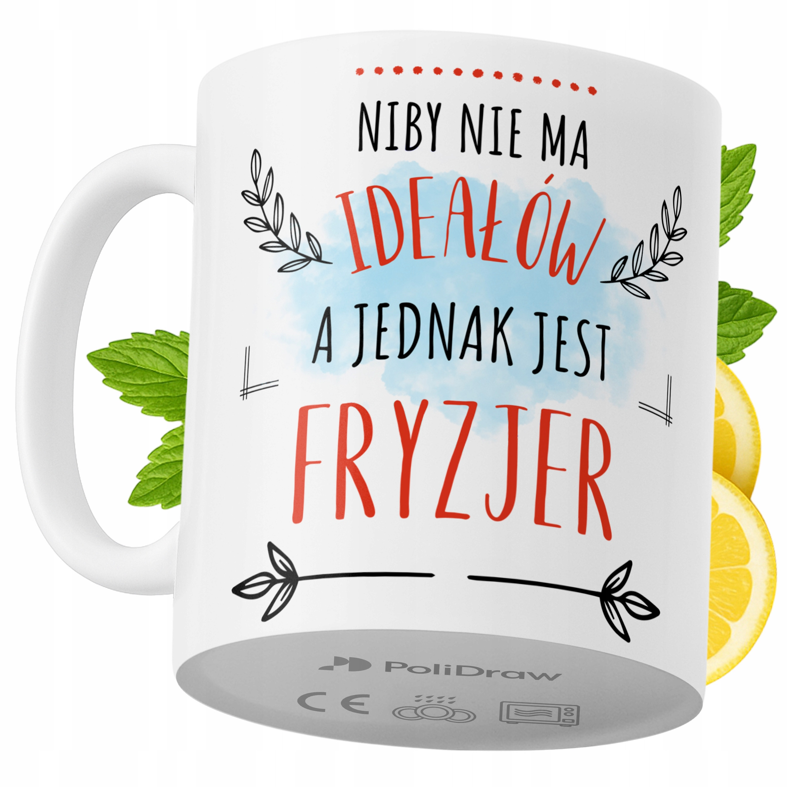 Kubek Dla Fryzjera na Prezent z Nadrukiem ze Zdjęciem 330 ml PoliDraw