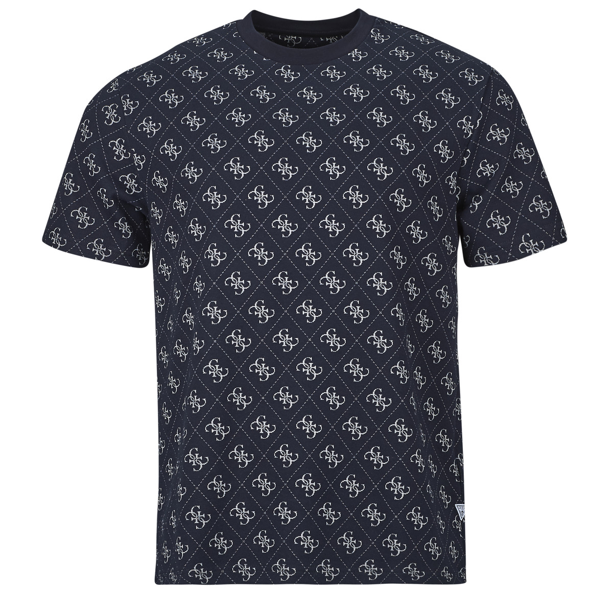 Guess - CN SS JACQUARD 4G KNIT TOP - Marine