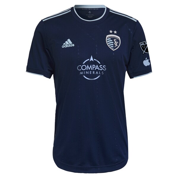 Graham Zusi Sporting Kansas City adidas 2024 State Line 3.0 Authentic Player Jersey - Blue