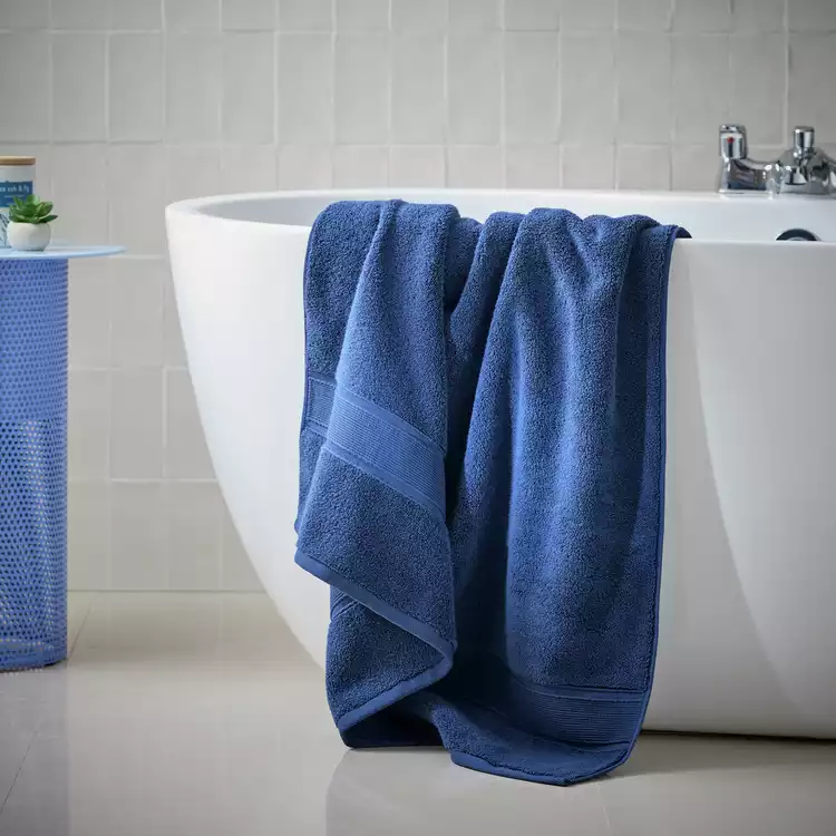 Habitat Supersoft Bath Sheet - Denim