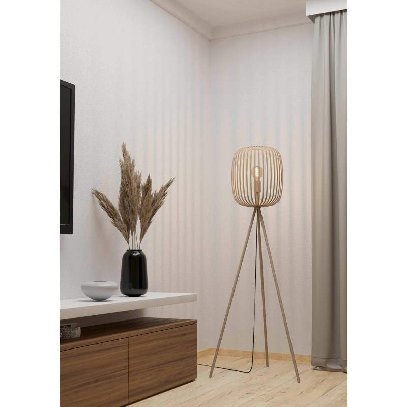 Lampadaire Romazzina sable E27 40 W EGLO