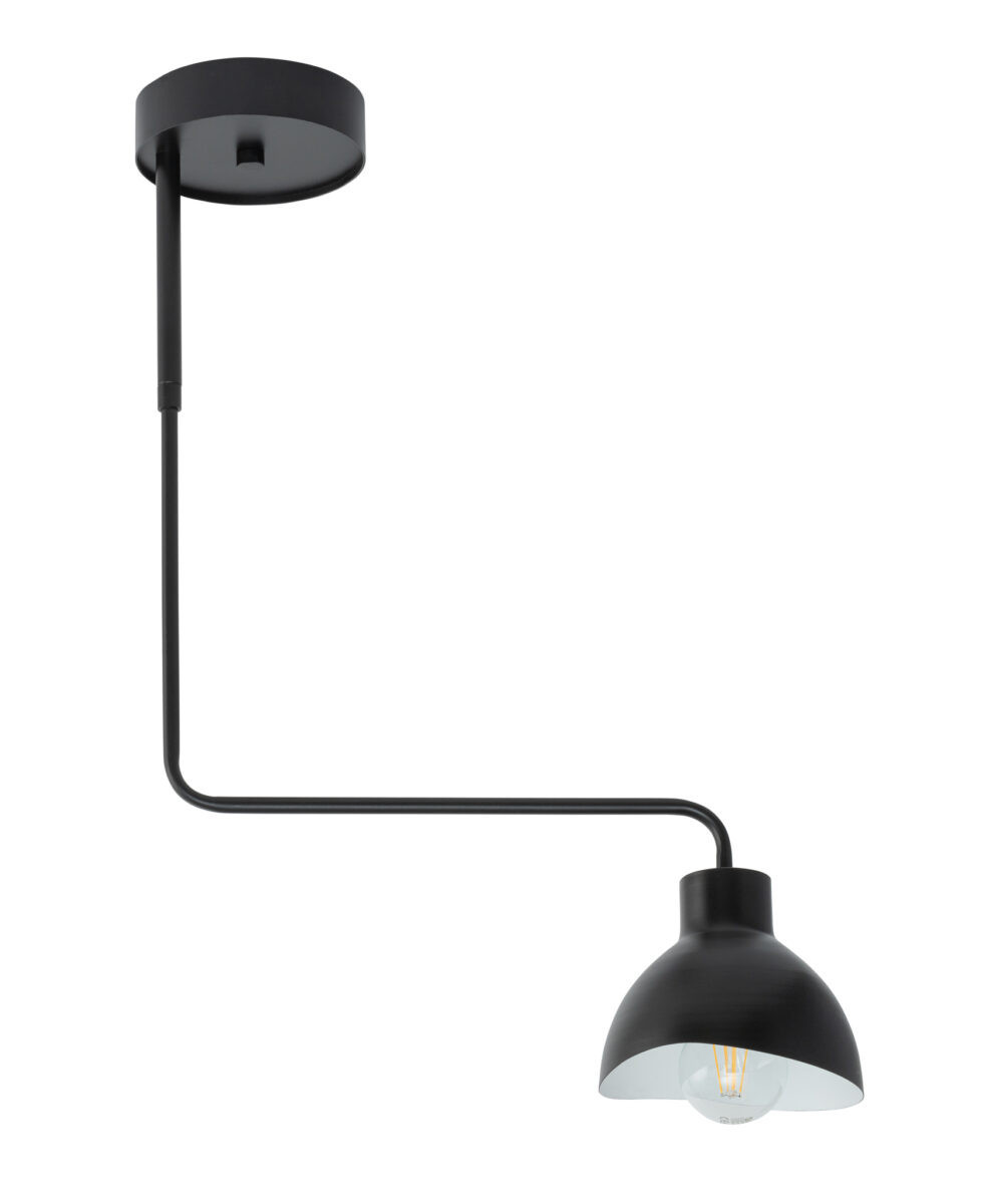 Lampa wisząca czarno-biała Holi 1xE27x15W wym: 60x43x14,5 cm Sigma Lighting