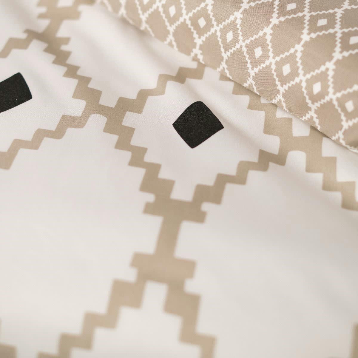 - Parure de lit en Polyester Beige 220x240 cm